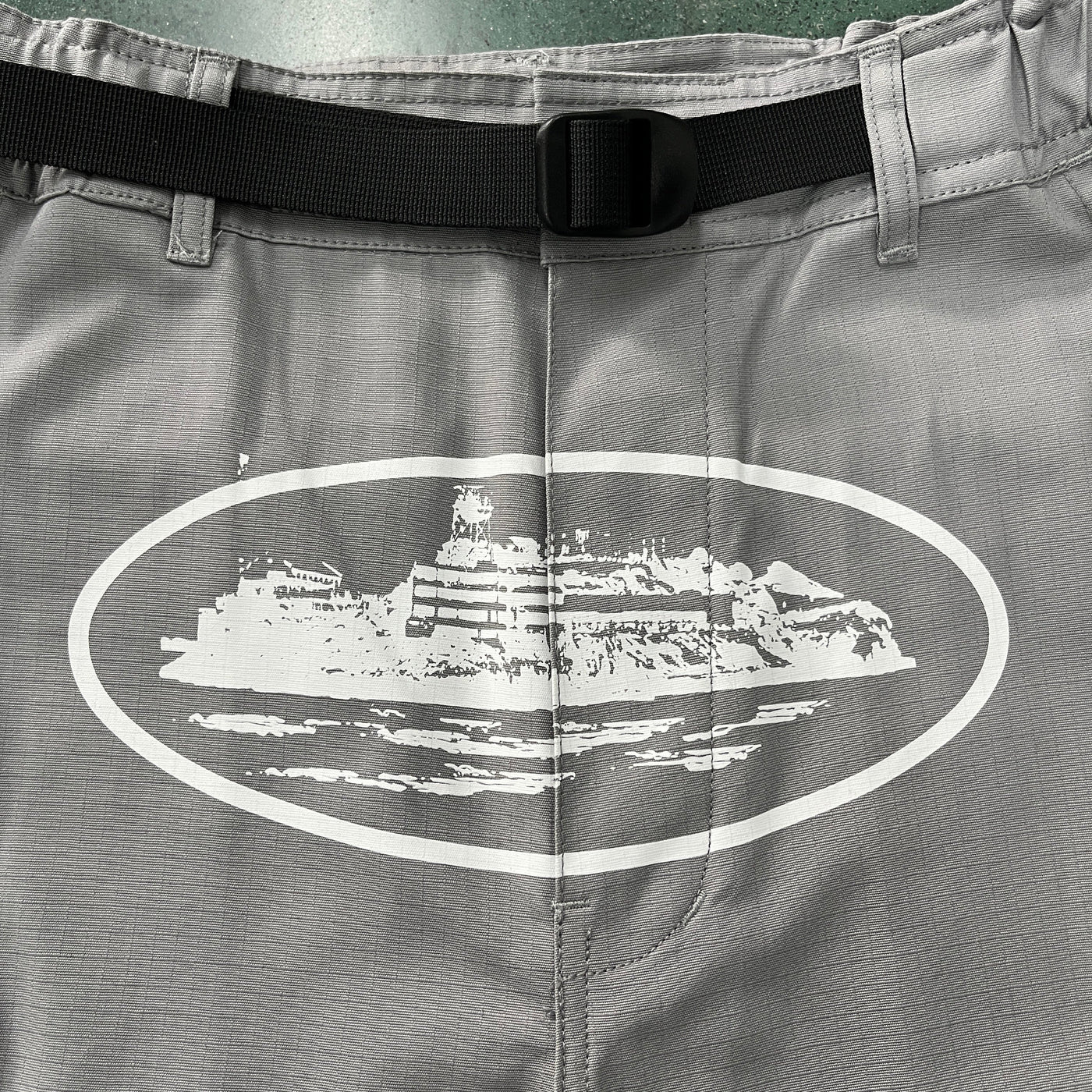 Short cargo "Alcatraz" gris