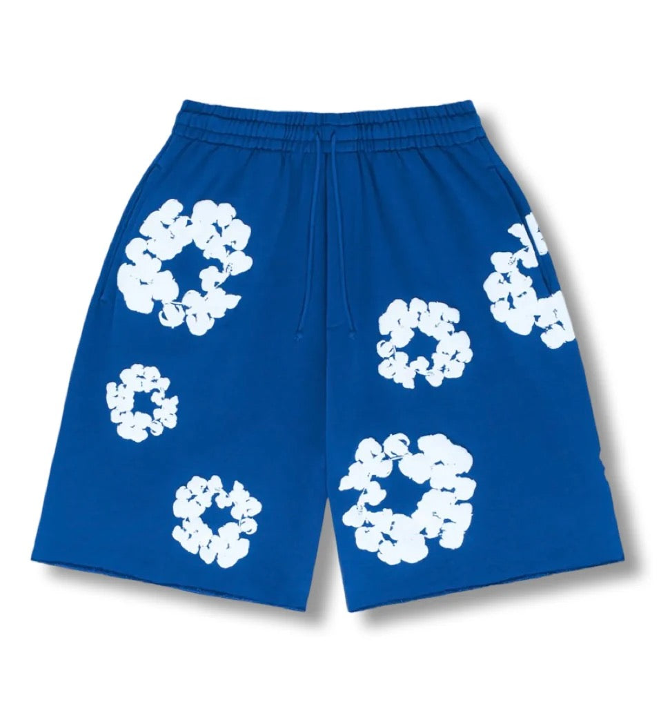 Shorts "Flower" Blu